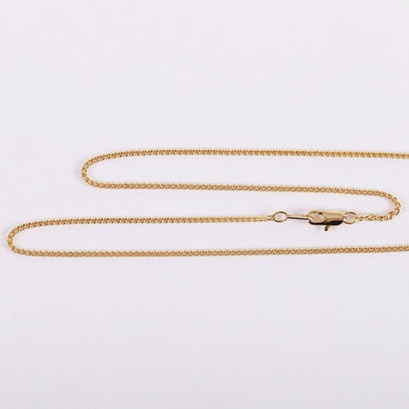 NECKLACE CROSS W/CZ GOLD OVER SS 18"