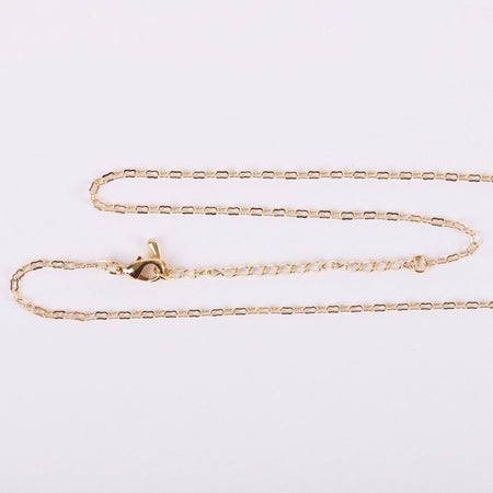 NECKLACE CROSS W/CZ GOLD OVER SS 18"