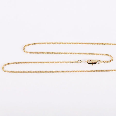 NECKLACE CROSS W/CZ GOLD OVER SS 18"