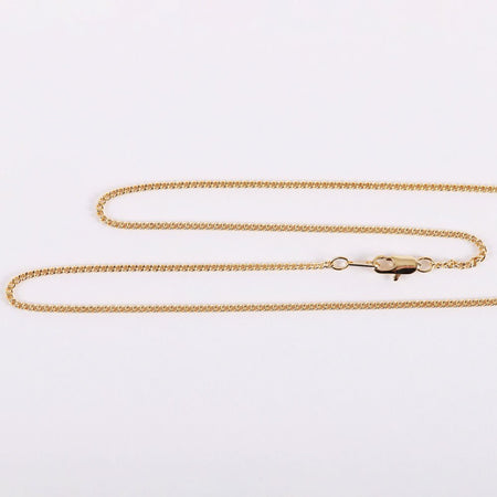 NECKLACE CROSS CUT GOLD OVER SS 18"
