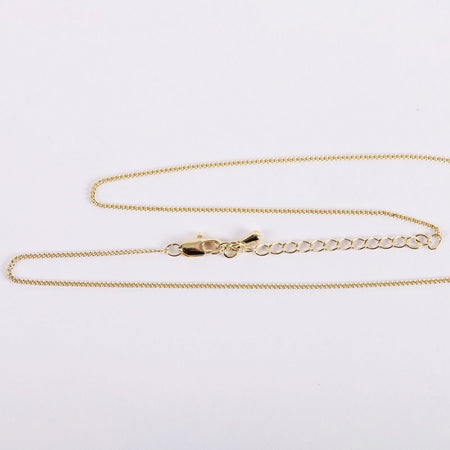 NECKLACE CROSS GOLD OVER SS 16-18"