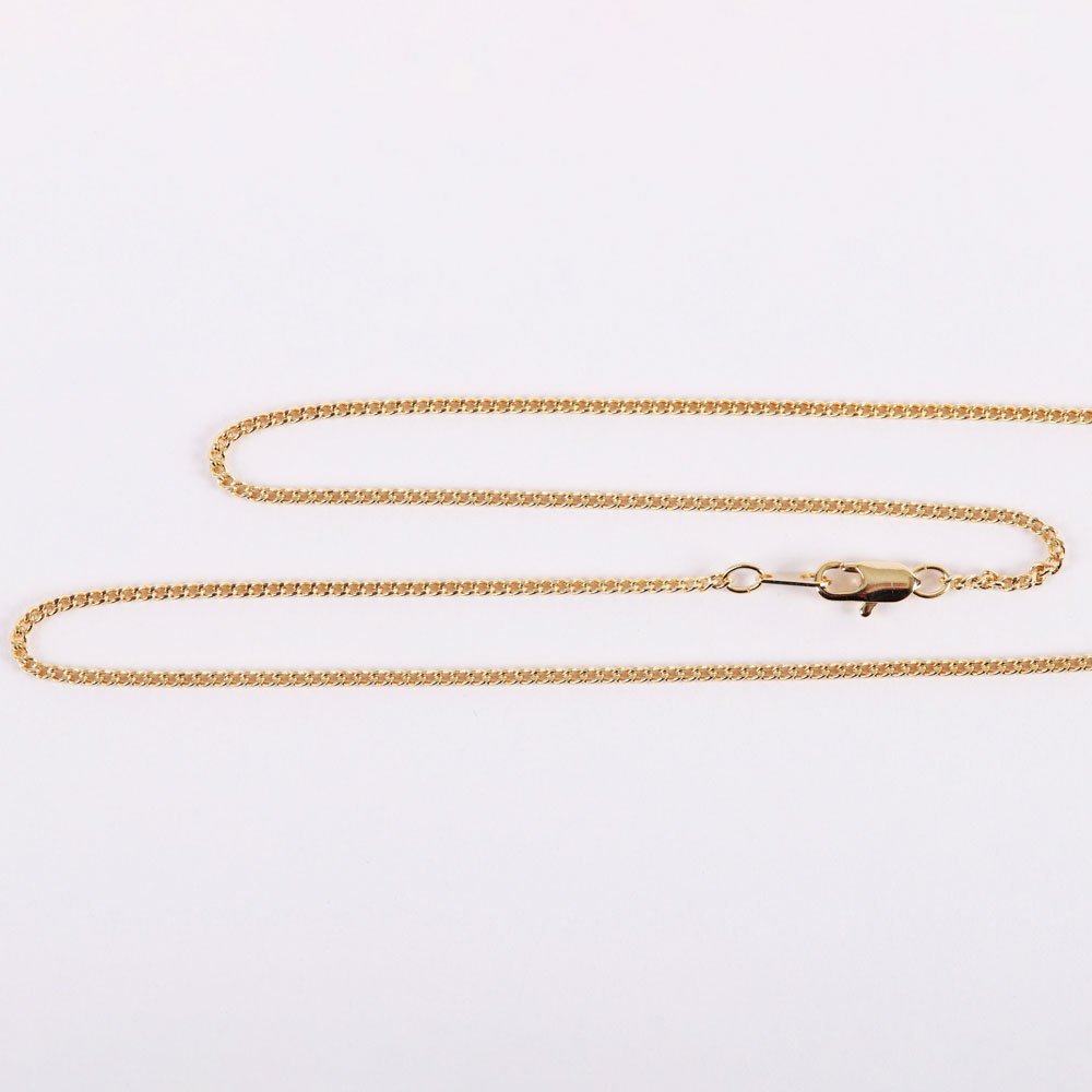NECKLACE CROSS CUT OUT GOLD OVER SS 16-18"