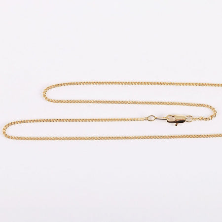 NECKLACE MUSTARD SEED HEART GOLD OVER SS 18"