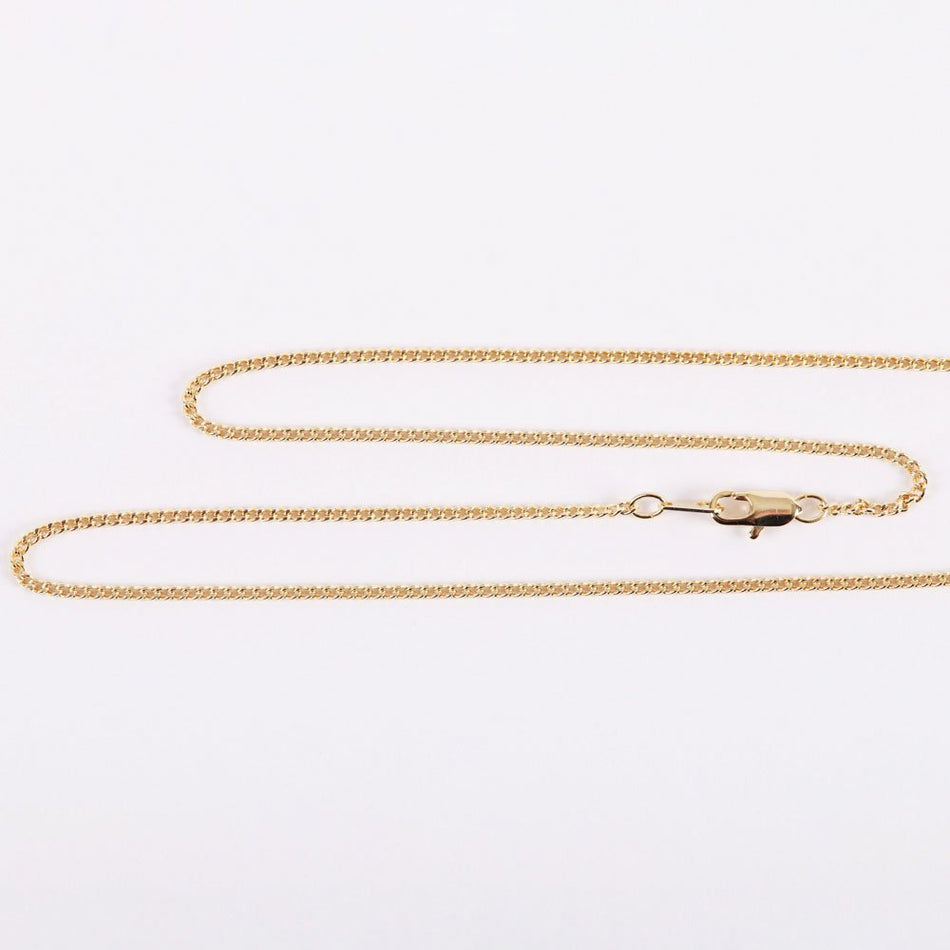 NECKLACE MUSTARD SEED HEART GOLD OVER SS 18"