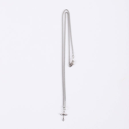 NECKLACE CROSS STERLING SILVER 16-18"