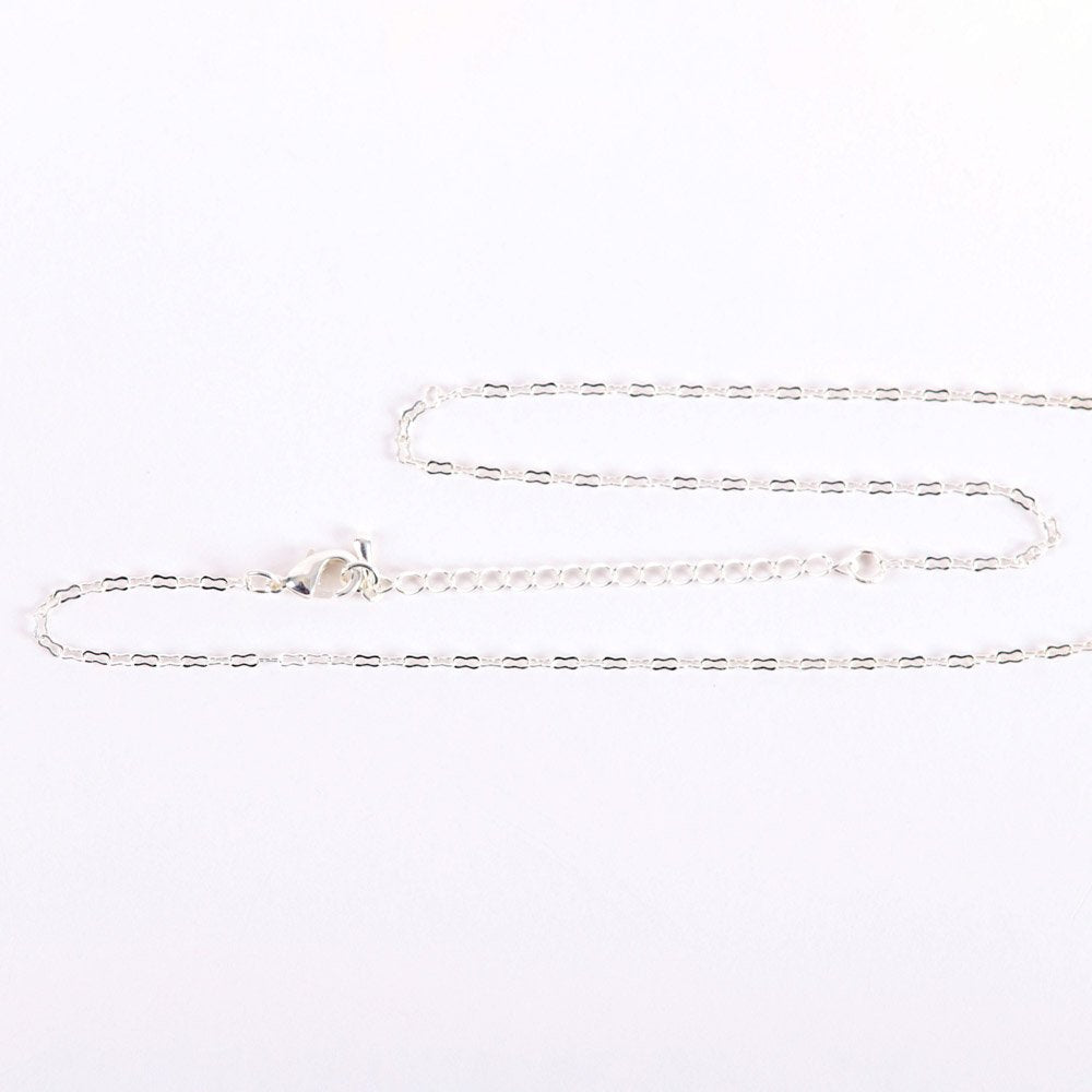 NECKLACE CROSS W/CZ STERLING SILVER 18"