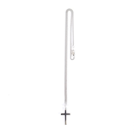 NECKLACE CROSS STERLING SILVER 20"