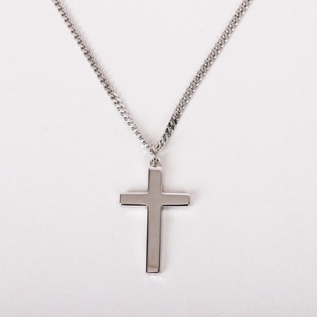 NECKLACE CROSS STERLING SILVER 20"