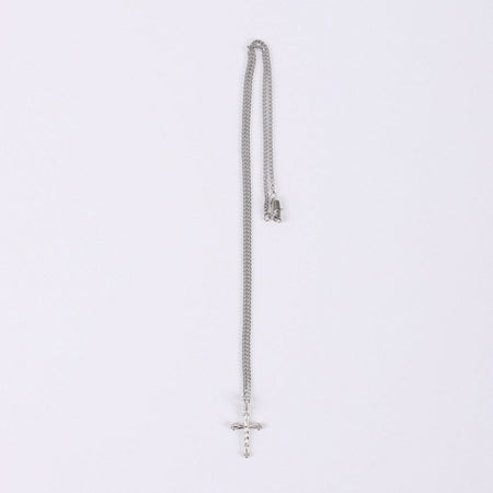 NECKLACE CROSS CUT STERLING SILVER 18"