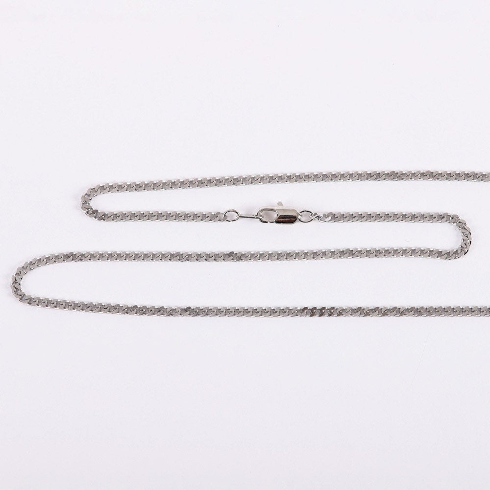 NECKLACE CROSS CUT STERLING SILVER 18"