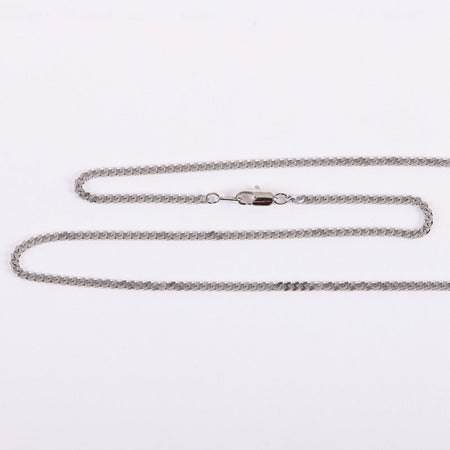 NECKLACE CROSS CUT STERLING SILVER 18"