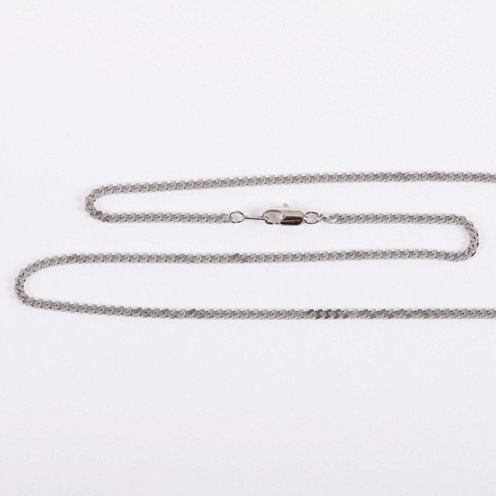 NECKLACE CROSS BUDDED STERLING SILVER 16-18"