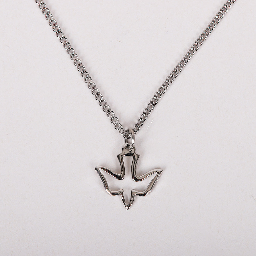 NECKLACE DOVE CUT OUT STERLING SILVER 16-18"