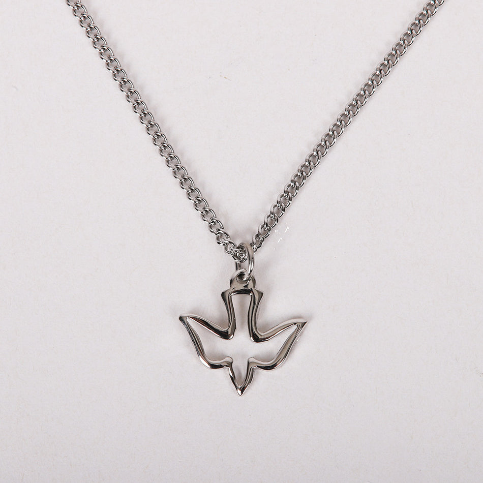 NECKLACE DOVE CUT OUT STERLING SILVER 16-18"