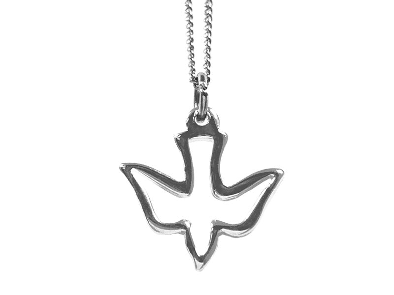 NECKLACE DOVE CUT OUT STERLING SILVER 16-18"