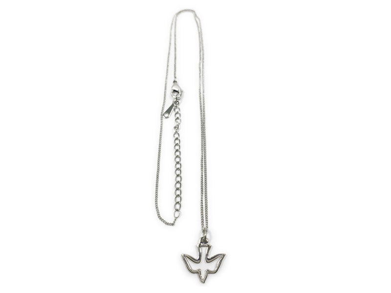 NECKLACE DOVE CUT OUT STERLING SILVER 16-18"