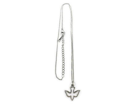NECKLACE DOVE CUT OUT STERLING SILVER 16-18"