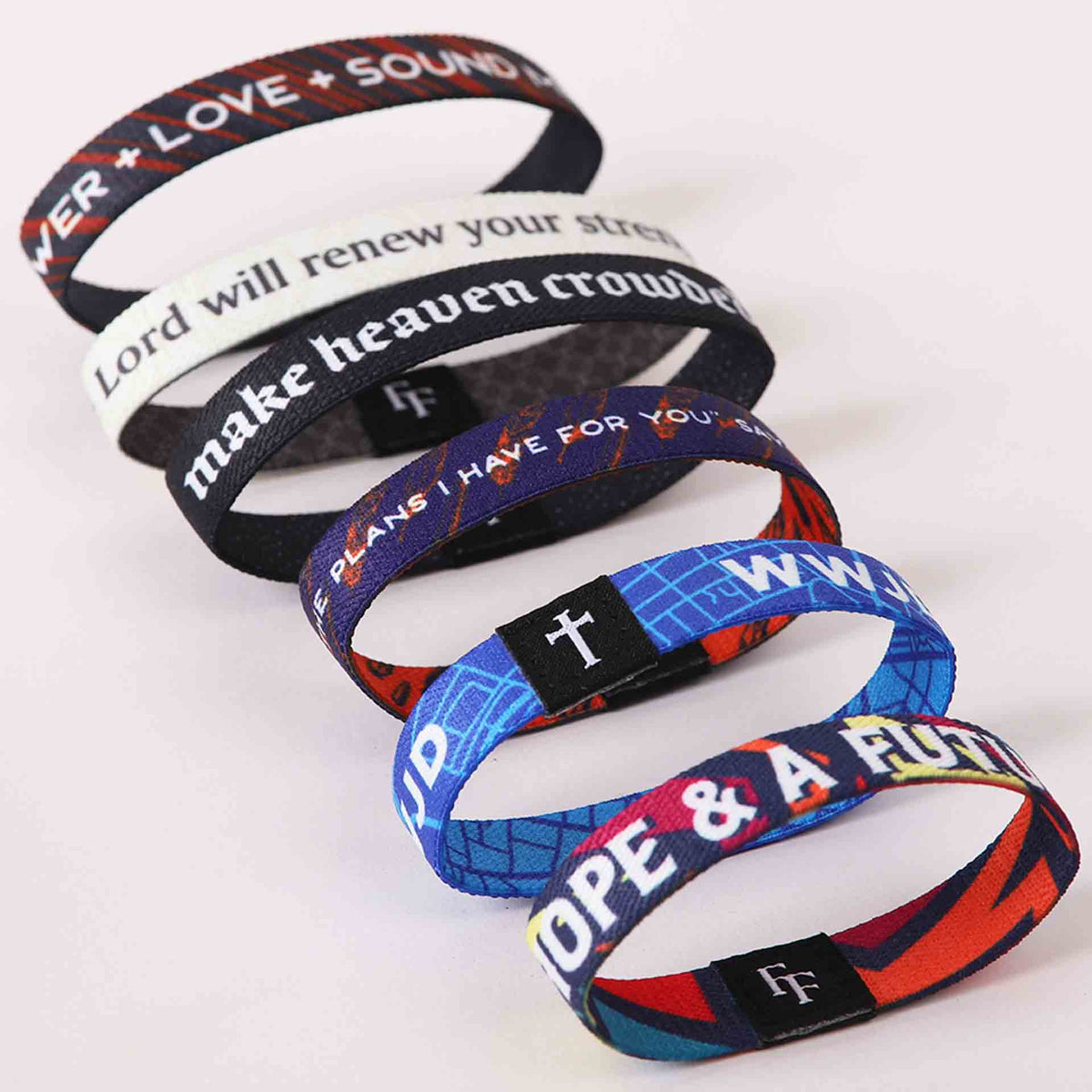 BRACELET FAITHFLEX ASSORTMENT 24PK