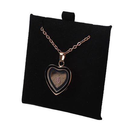 NECKLACE TEMPLE MOUNT SOIL HEART ROSE GOLD 20"
