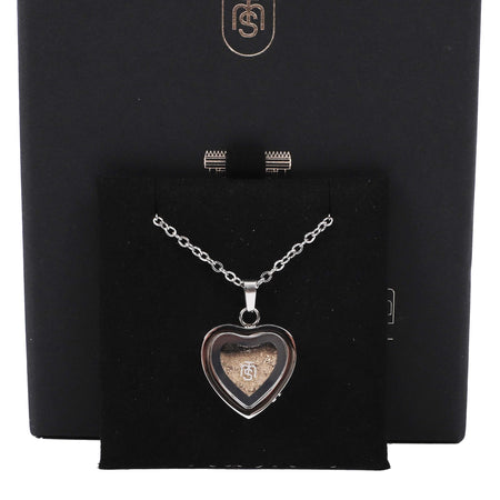 NECKLACE TEMPLE MOUNT SOIL HEART SILVER 20"