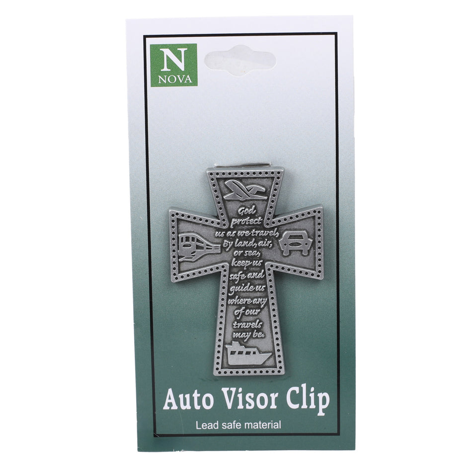 VISOR CLIP CROSS GOD PROTECT PK4