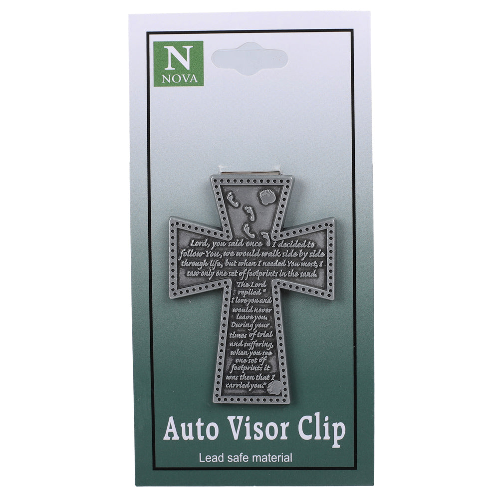 VISOR CLIP CROSS FOOTPRINTS PK4