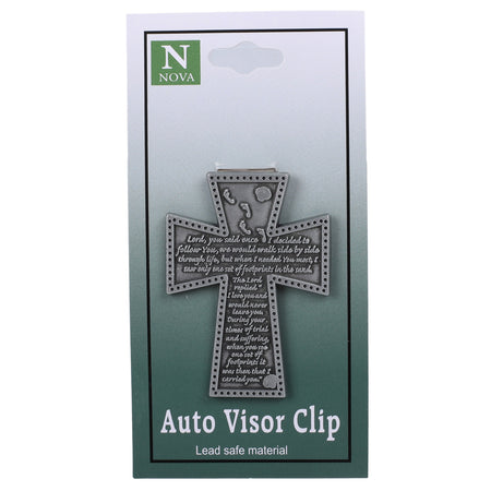 VISOR CLIP CROSS FOOTPRINTS PK4