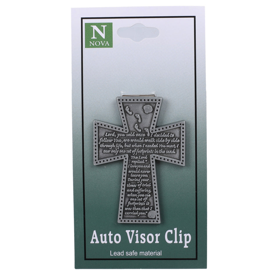 VISOR CLIP CROSS FOOTPRINTS PK4