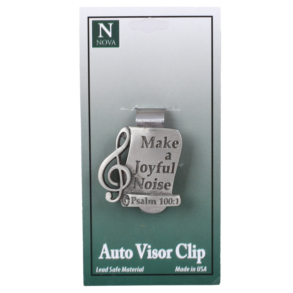 VISOR CLIP MAKE A JOYFUL NOISE PK4