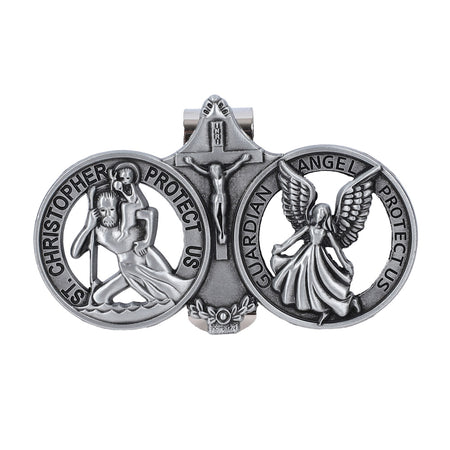 VISOR CLIP ANGEL ST CHRISTOPHER PK4
