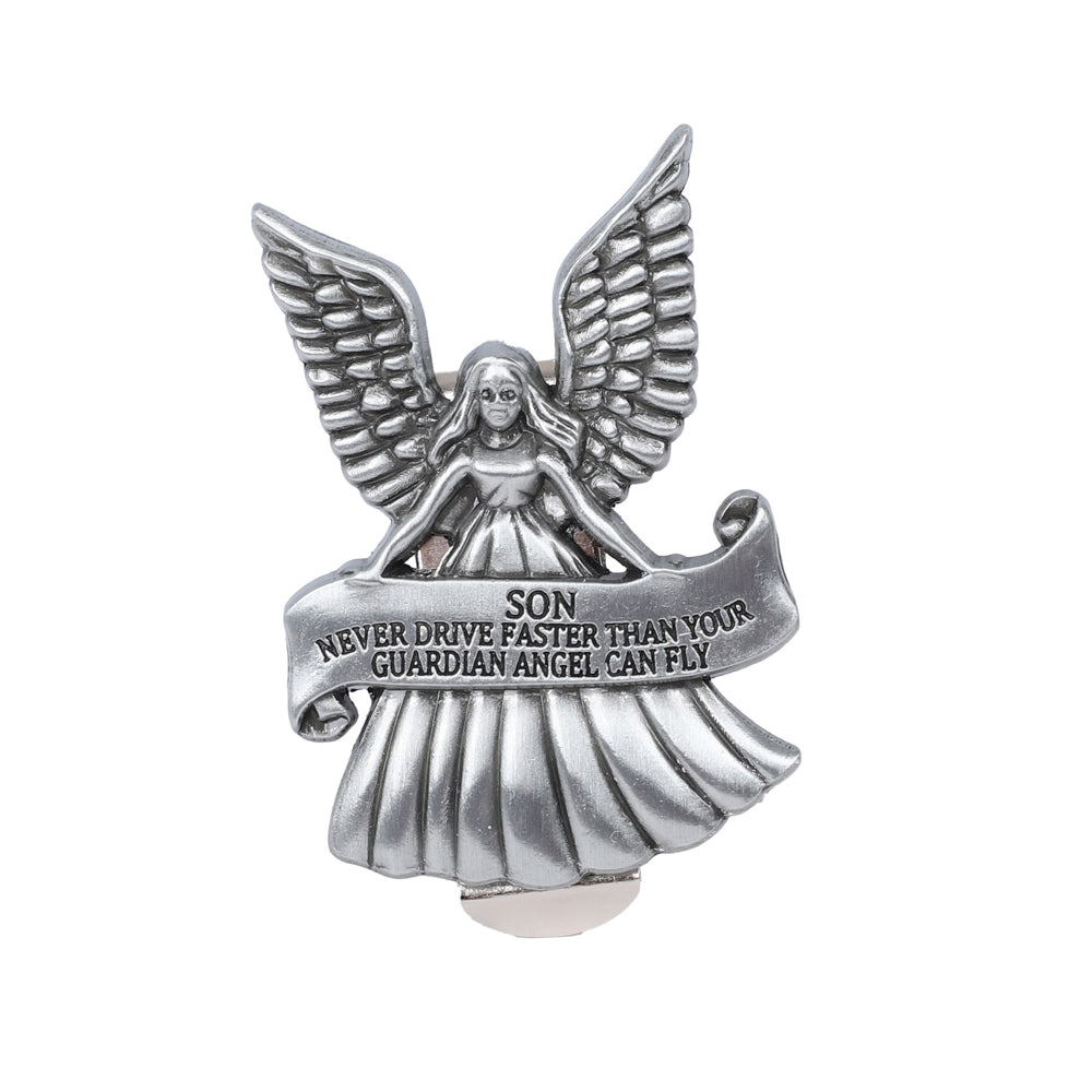 VISOR CLIP ANGEL NEVER DRIVE FASTER SON PK4