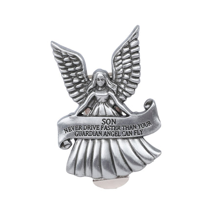 VISOR CLIP ANGEL NEVER DRIVE FASTER SON PK4