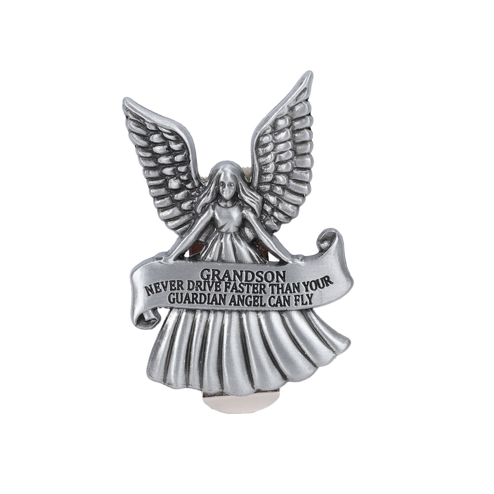 VISOR CLIP ANGEL NEVER DRIVE FASTER GRANDSON PK4