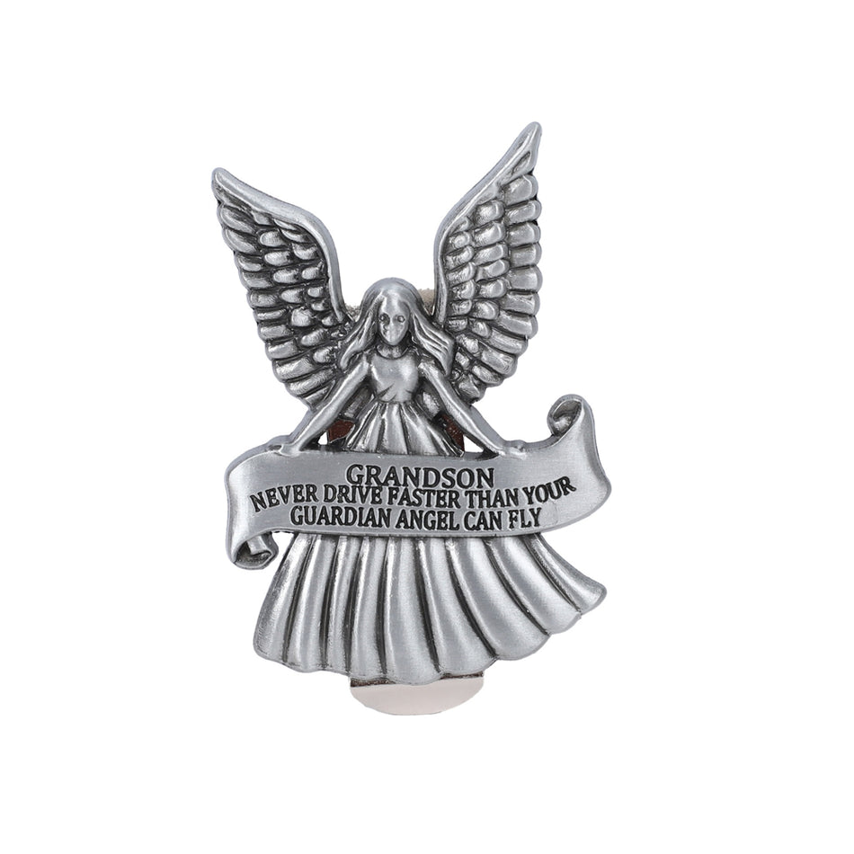 VISOR CLIP ANGEL NEVER DRIVE FASTER GRANDSON PK4