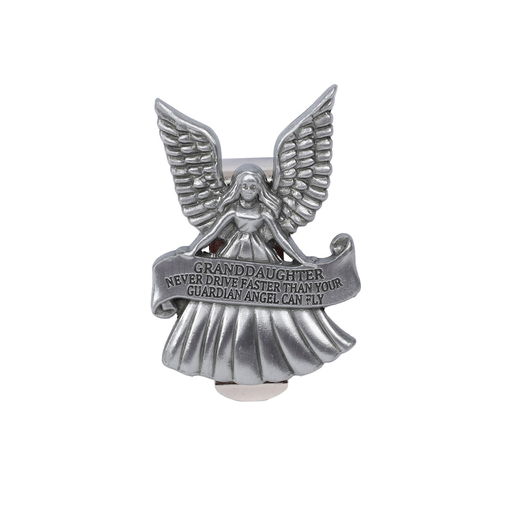 VISOR CLIP ANGEL NEVER DRIVE FASTER GRANDDAUGHTER PK4