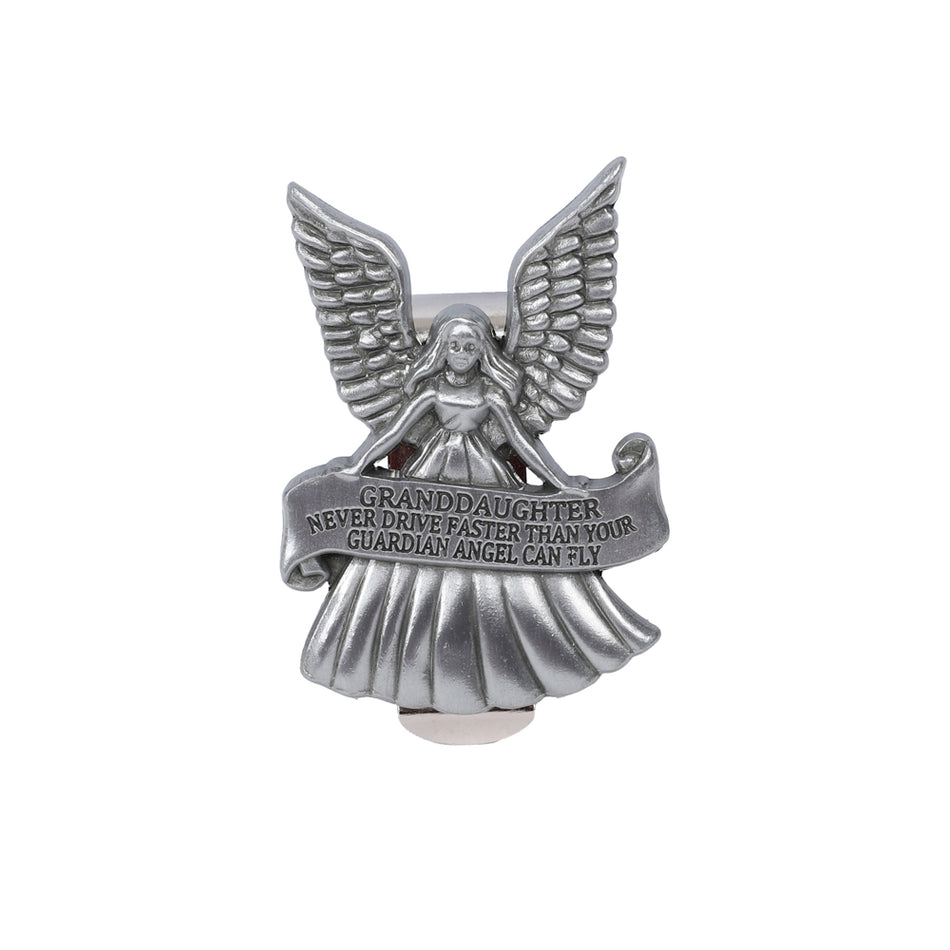VISOR CLIP ANGEL NEVER DRIVE FASTER GRANDDAUGHTER PK4