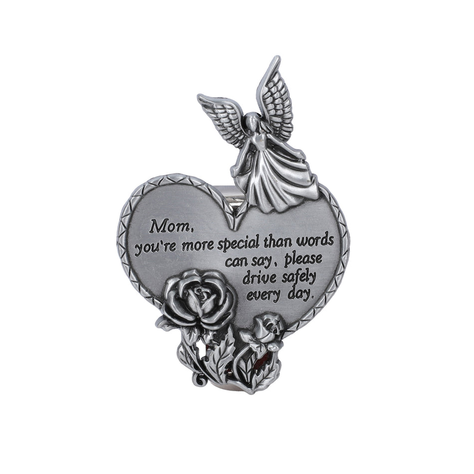 VISOR CLIP HEART MOM PK4