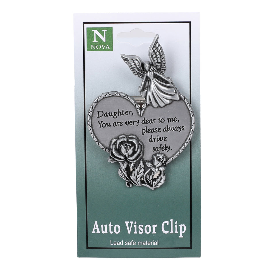 VISOR CLIP HEART DAUGHTER PK4