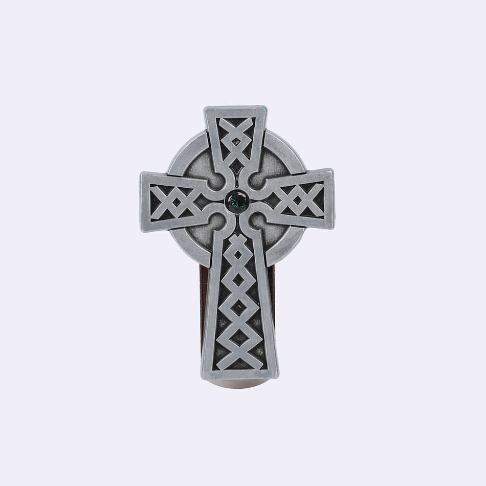 VISOR CLIP CELTIC CROSS W/ STONE PK4
