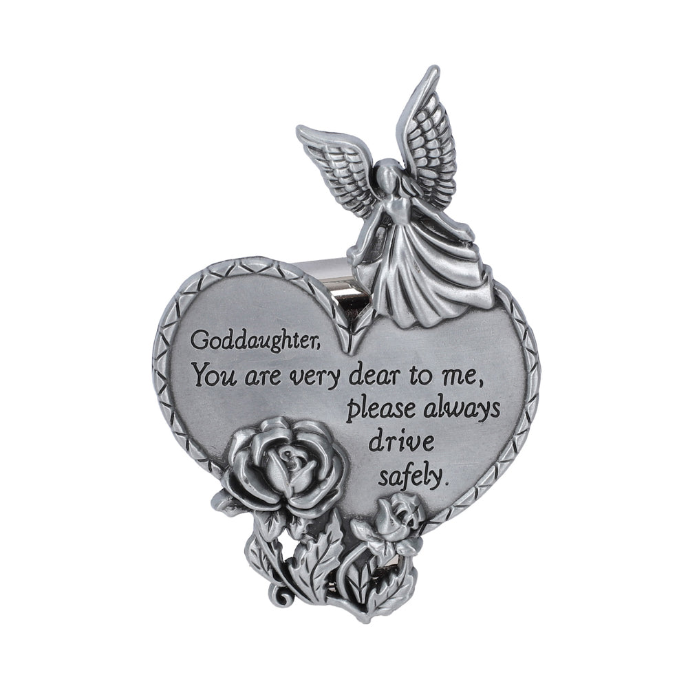 VISOR CLIP HEART GODDAUGHTER PK4