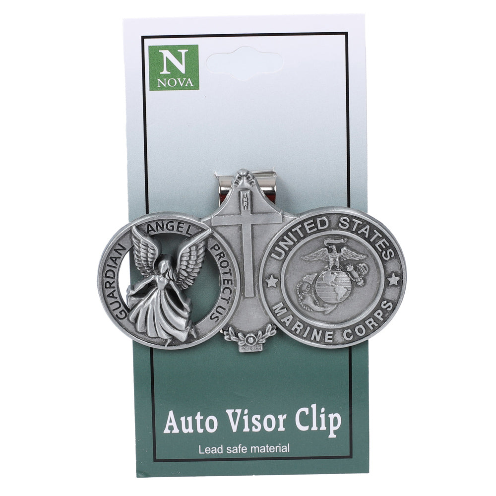 VISOR CLIP ANGEL U.S. MARINE CORPS PK4