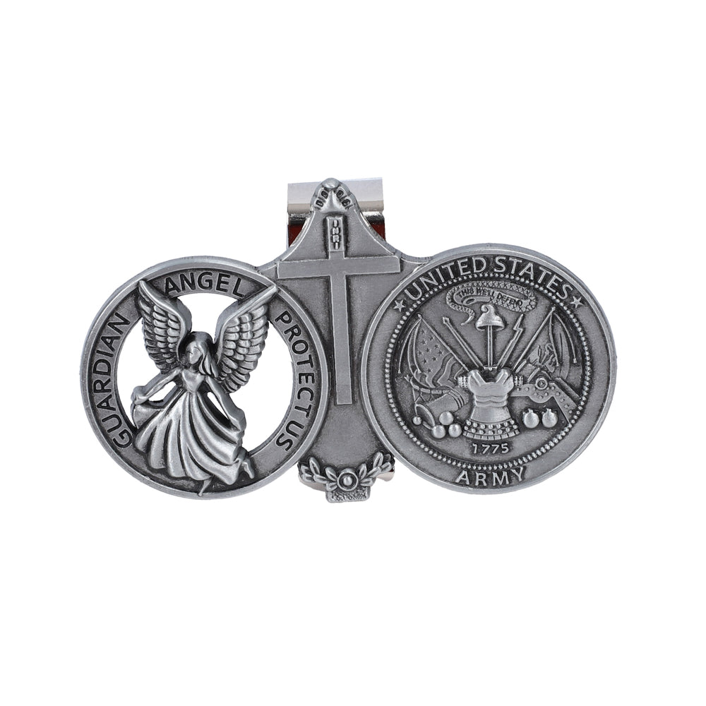 VISOR CLIP ANGEL U.S. ARMY PK4