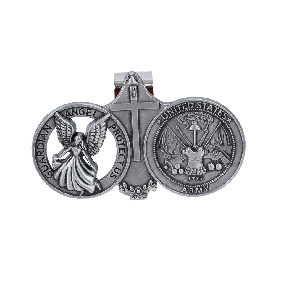 VISOR CLIP ANGEL U.S. ARMY PK4