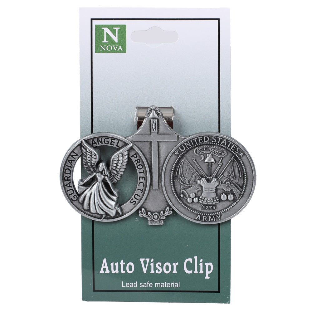 VISOR CLIP ANGEL U.S. ARMY PK4