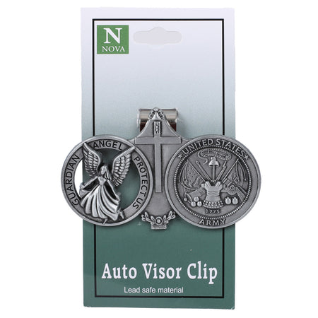 VISOR CLIP ANGEL U.S. ARMY PK4