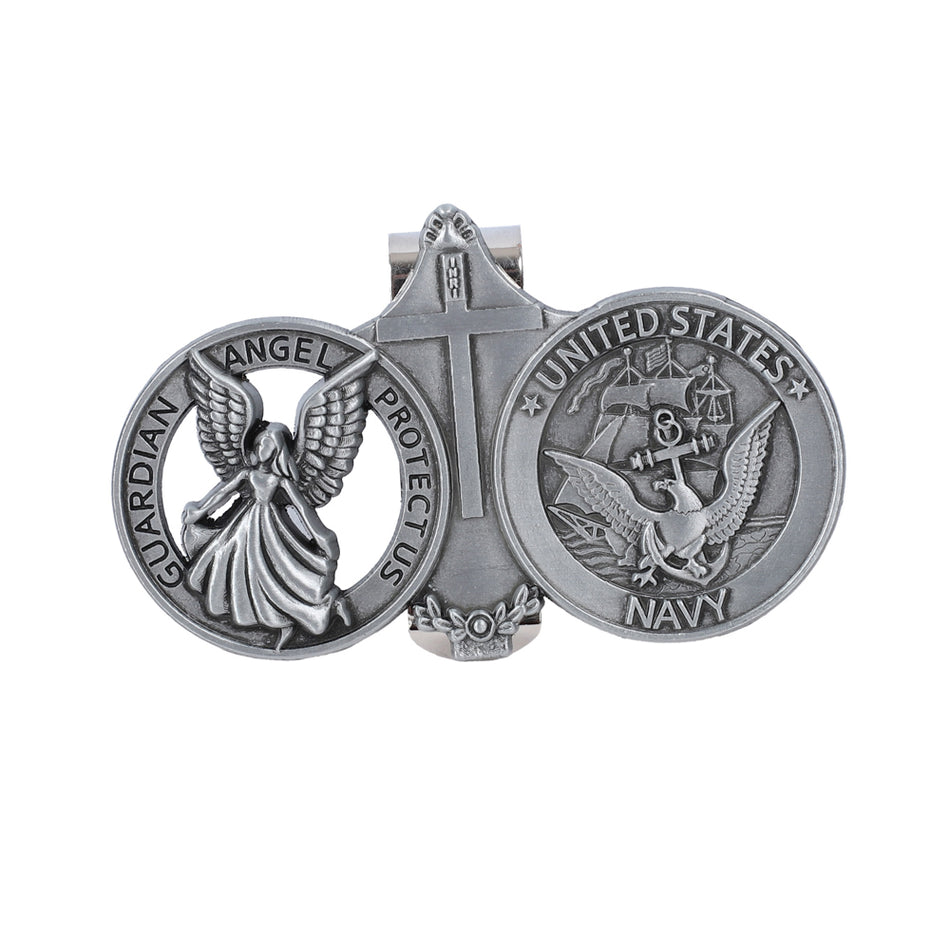 VISOR CLIP ANGEL U.S. NAVY PK4