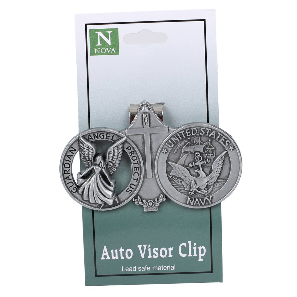 VISOR CLIP ANGEL U.S. NAVY PK4