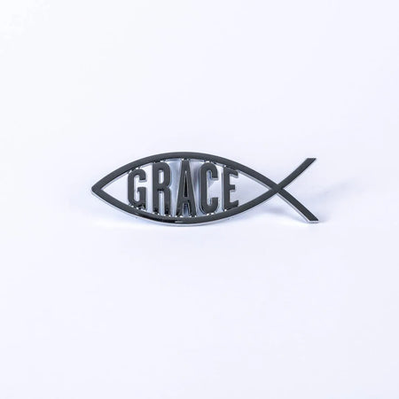 AUTO EMBLEM GRACE FISH SILVER PK6