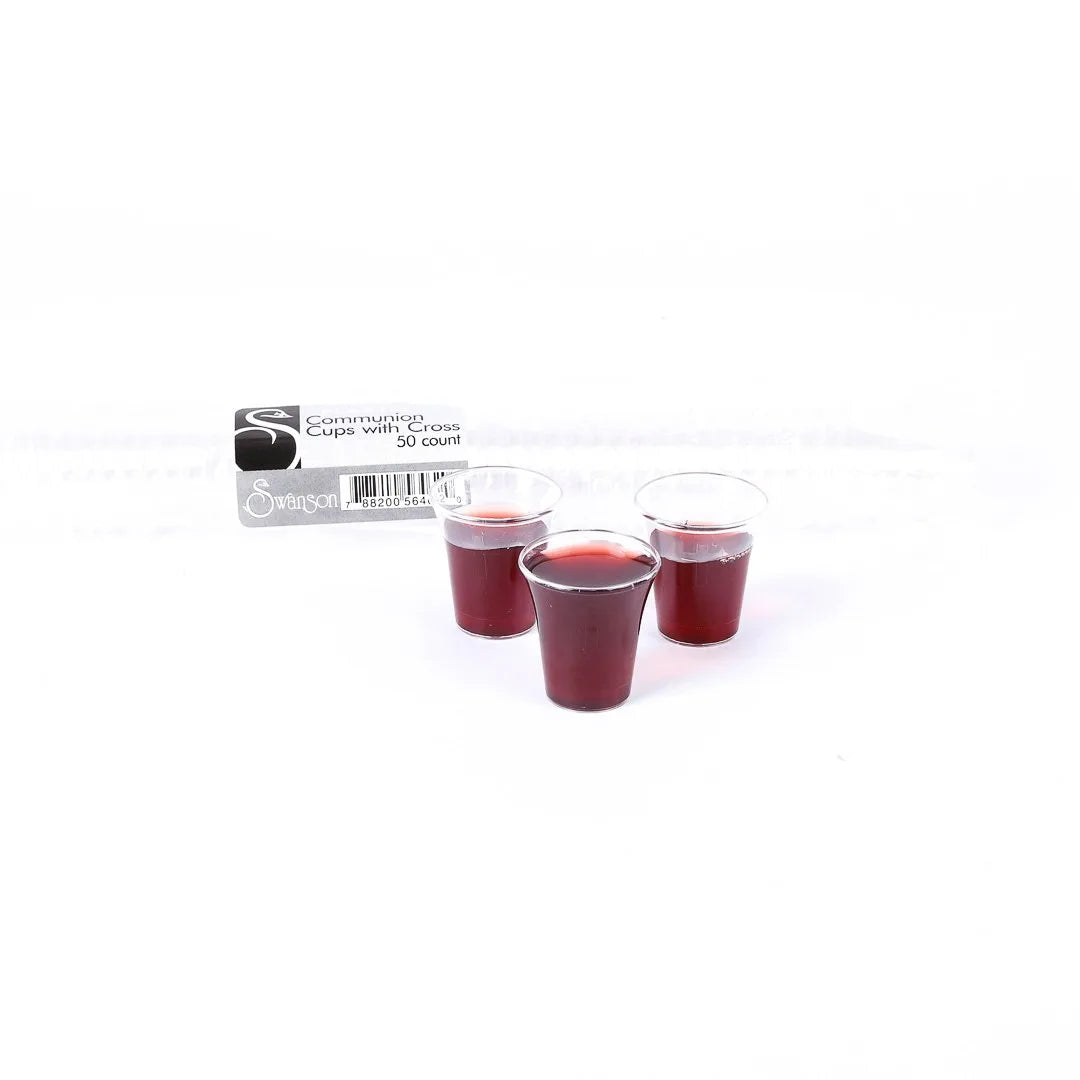 COMMUNION CUPS W/CROSS 1 3/8in FULL SIZE 50CT