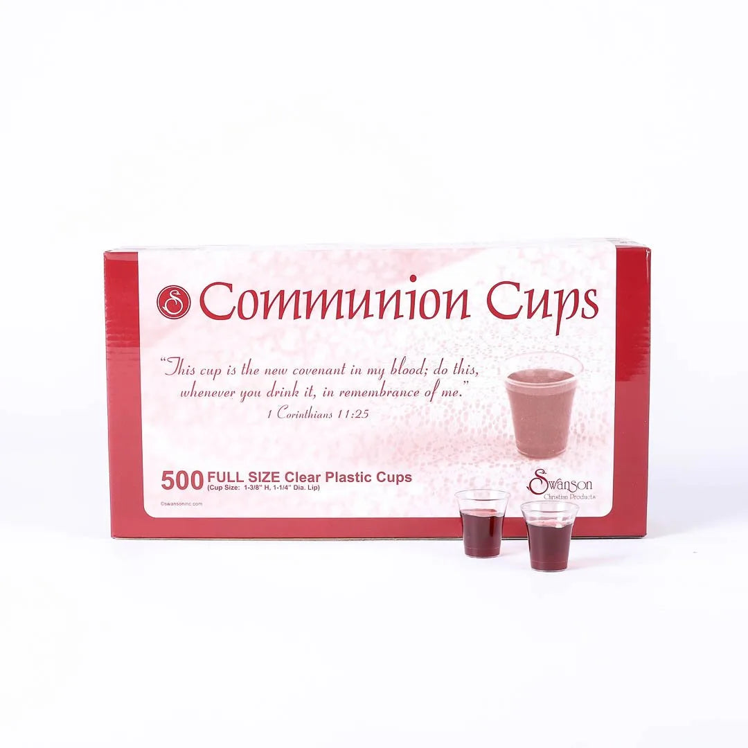 COMMUNION CUPS CLEAR FULL SIZE 1 3/8in 500CT